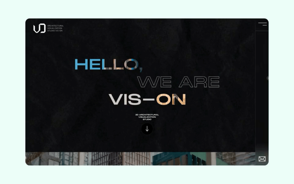 Evgenii animated logo project at https://vis-on.webflow.io