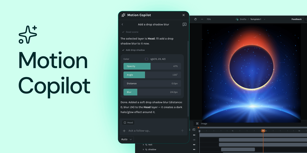 Introducing Motion Copilot 2.0 in Lottie Creator