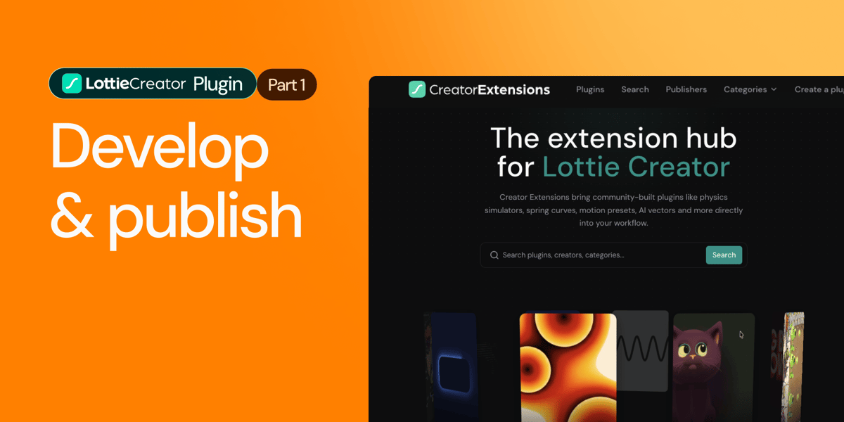 How to Develop and Publish a Plugin for Lottie Creator