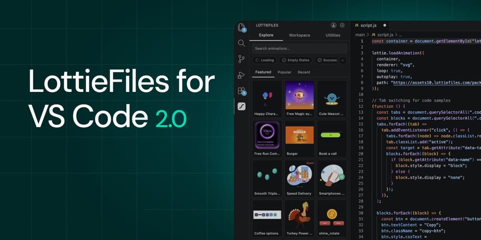 Lottiefiles for VS Code Plugin Just Got a Huge Refactor